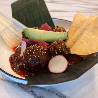 ALMA'S RED MOLE MEAT BALLS