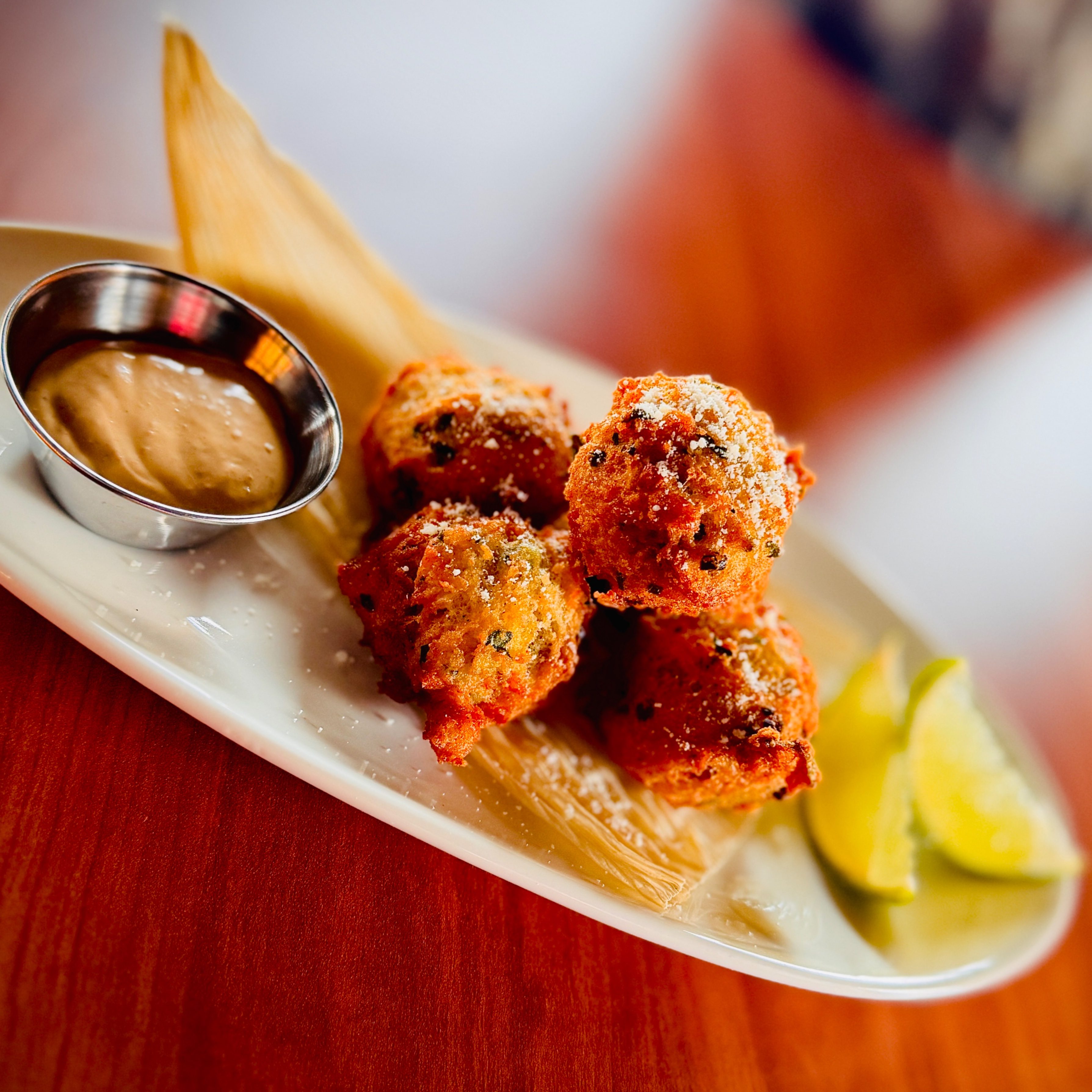 Masa Harina Hush Puppies.