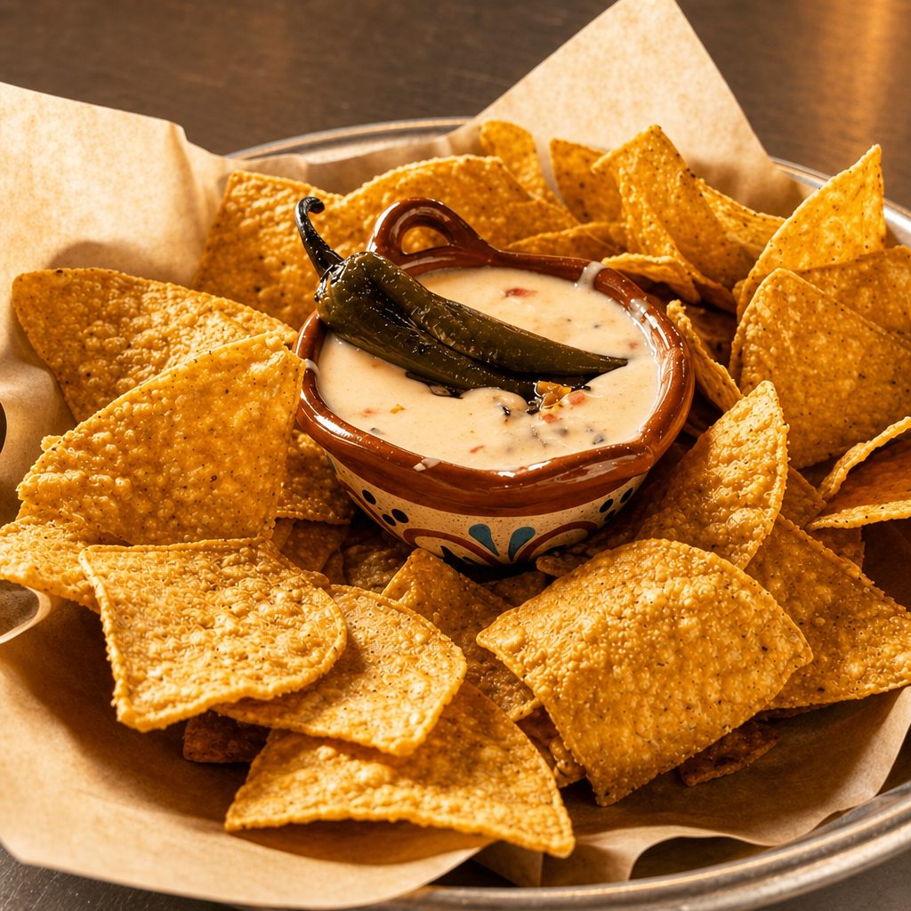Queso and Chips.