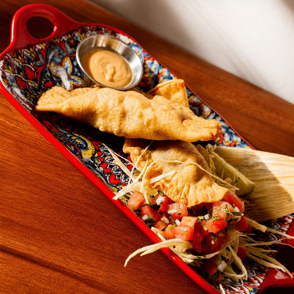 Veracruz Shrimp Empanadas.